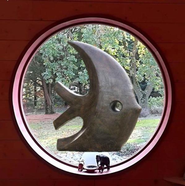 Chambre d’Hôtes Neptune Wood Arzens Exterior foto
